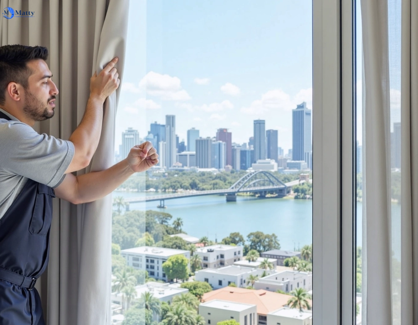 Professional curtain steam cleaning service elanora-heights-nsw QLD by Matty Curtain Cleaning